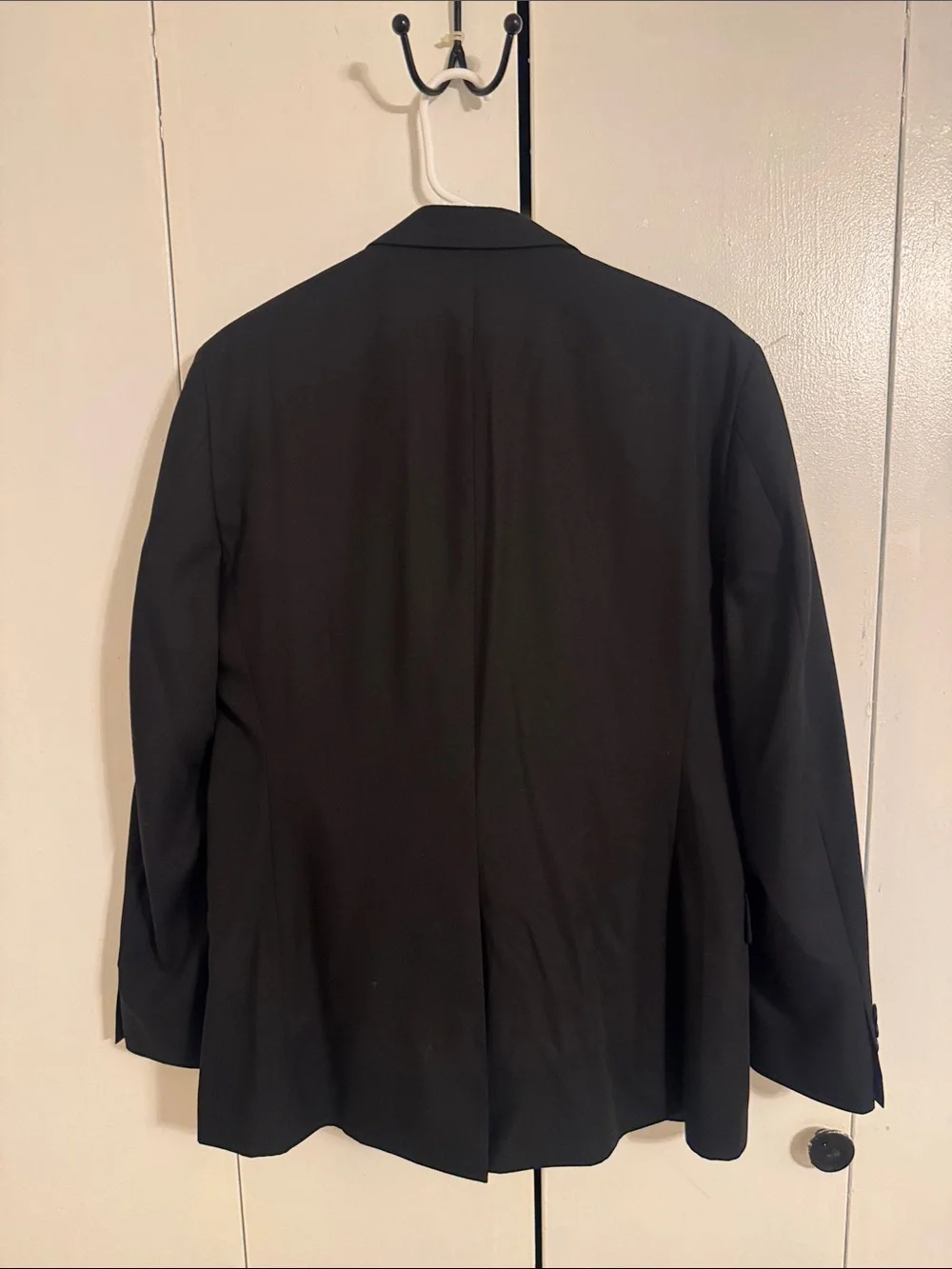 Men's Black Classic Two-Button Blazer